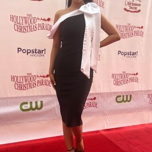 Black and white elegant dress